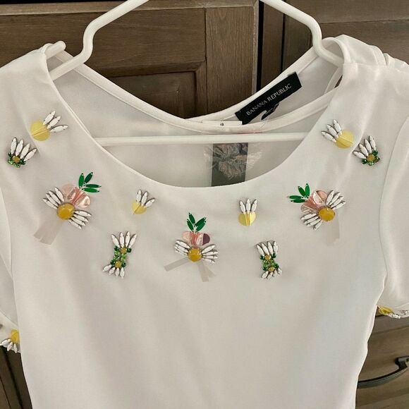 Banana Republic Embellished Blouse XS - Picture 3 of 8